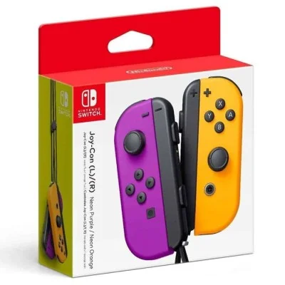 Nintendo Switch Joy-Con (L-R) Controllers - Neon Purple - Neon Orange